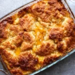 Super Easy Peach Cobbler