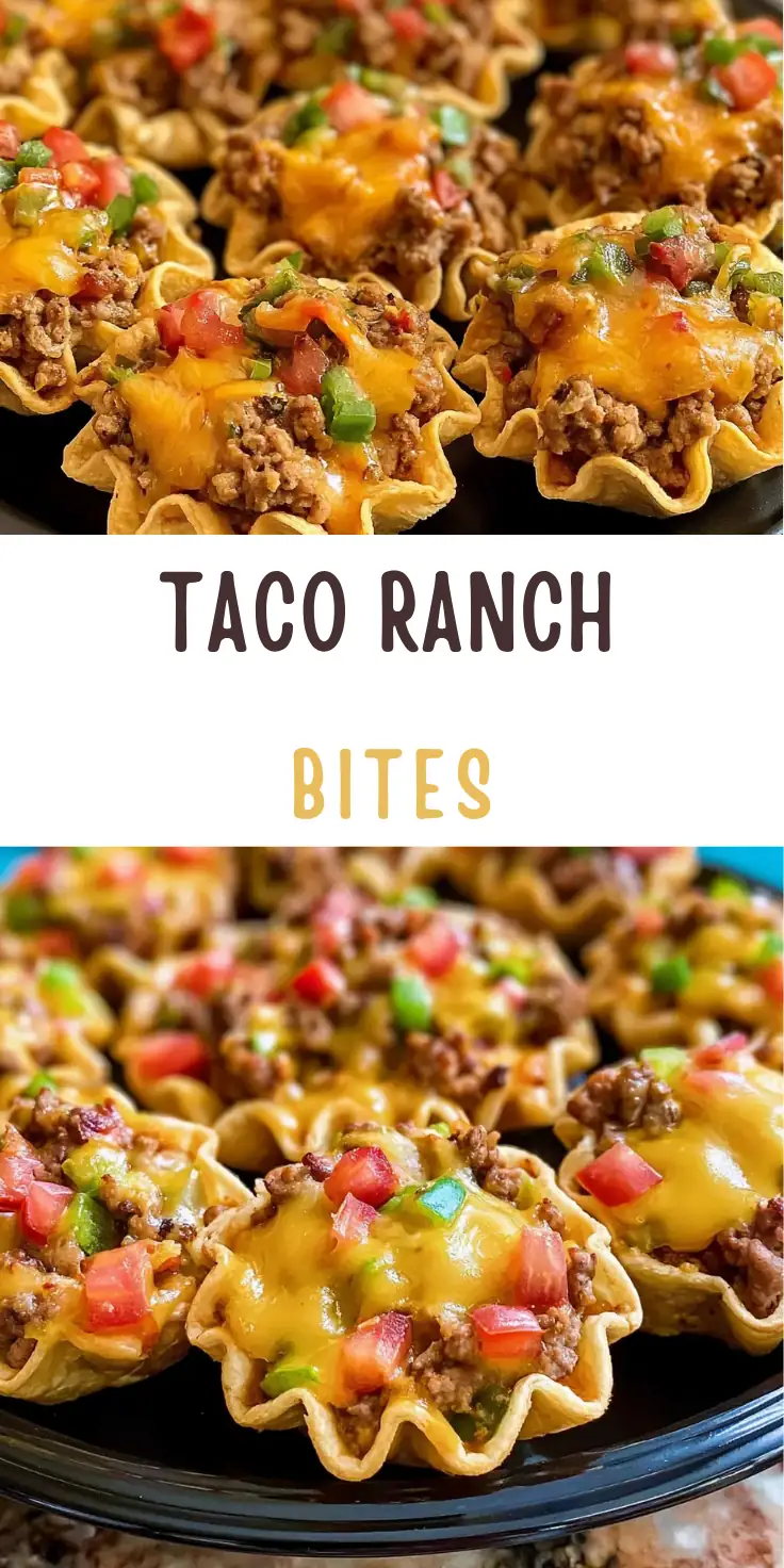 Taco Ranch Bites: Easy Cheesy Party Appetizer 6 Taco Ranch Bites