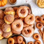Thanksgiving Doughnuts with Pumpkin Cheesecake Filling 7 Thanksgiving Doughnuts