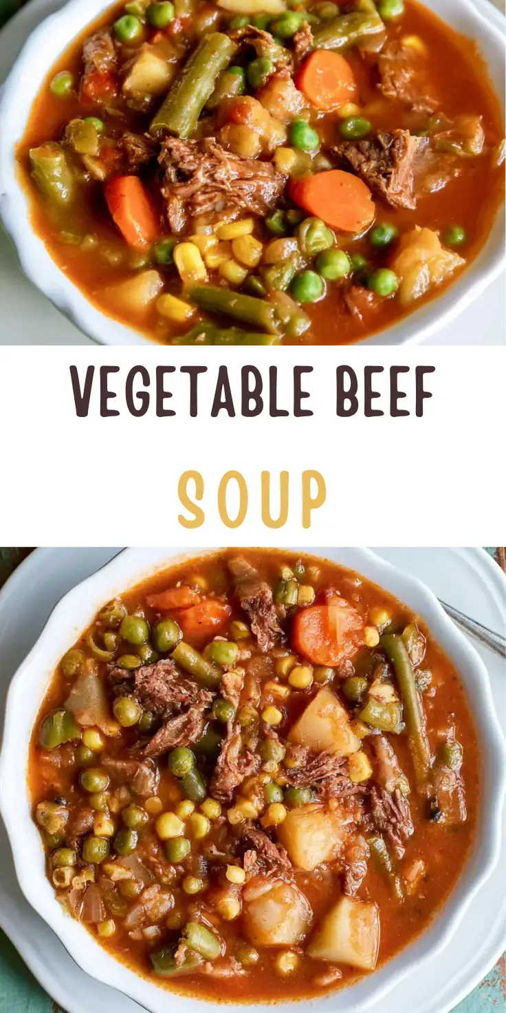 Vegetable Beef Soup: Old-Fashioned Family Comfort 6 Vegetable Beef Soup