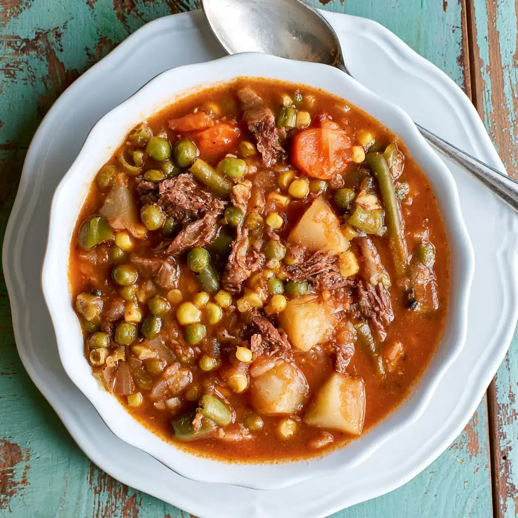 Vegetable Beef Soup: Old-Fashioned Family Comfort 4 Vegetable Beef Soup