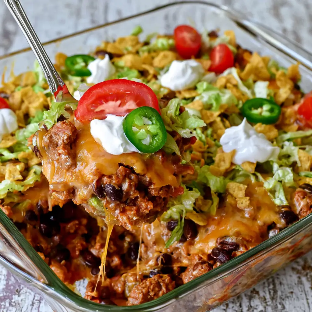 Walking Taco Casserole: Easy, Cheesy Family Dinner 4 Walking Taco Casserole
