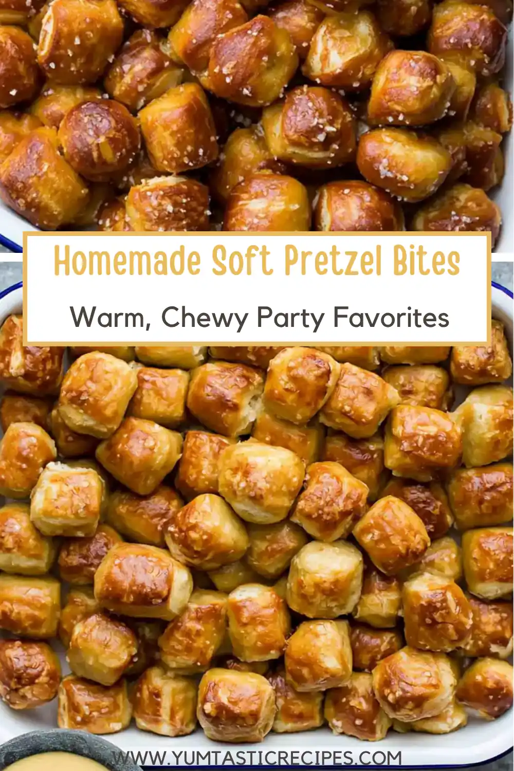 Homemade Soft Pretzel Bites With Creamy Cheddar Sauce 6 Homemade Soft Pretzel Bites