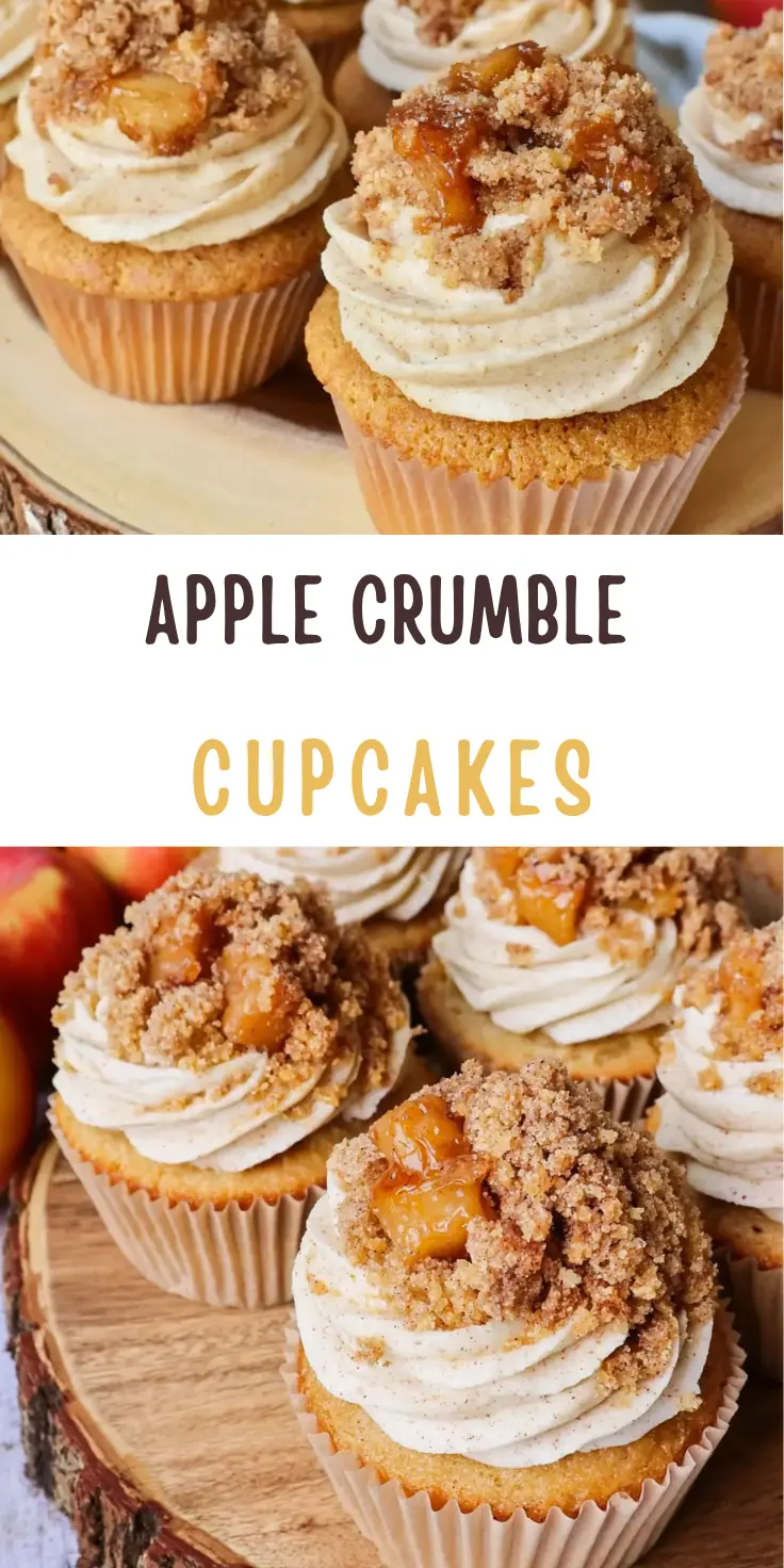Apple Crumble Cupcakes With Cinnamon Buttercream 3 Apple Crumble Cupcakes