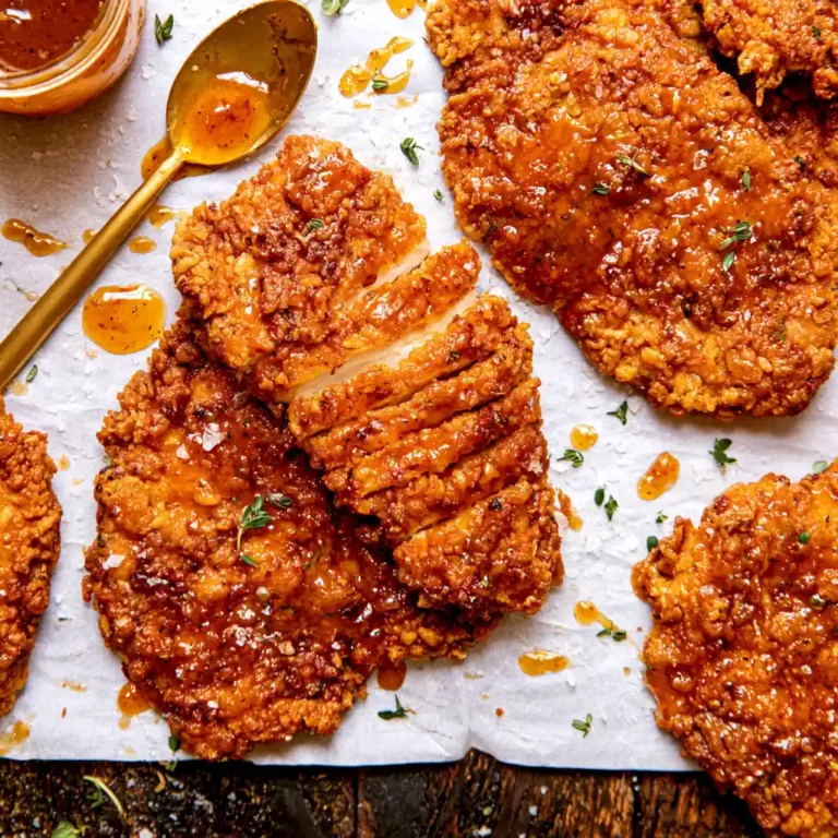 Baked Crunchy Hot Honey Chicken