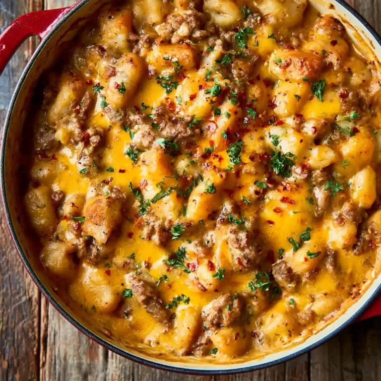 Cheesy One Pot Beef and Potatoes