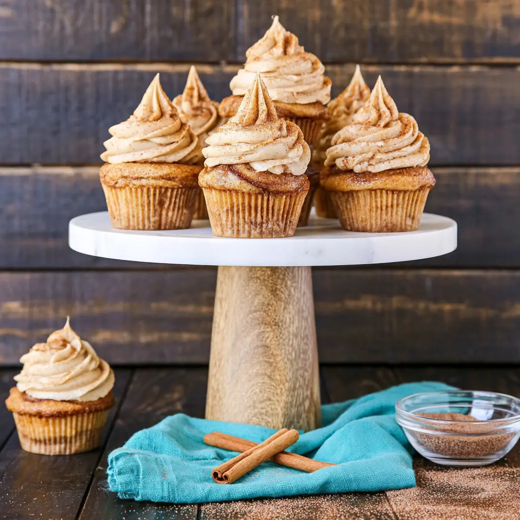 Cinnamon Roll Cupcakes with a Sweet Cinnamon Swirl 5 Cinnamon Roll Cupcakes