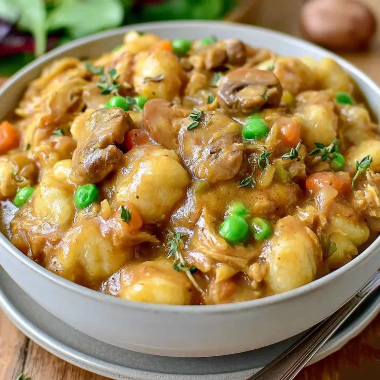 One Pot Gnocchi Chicken Pot Pie