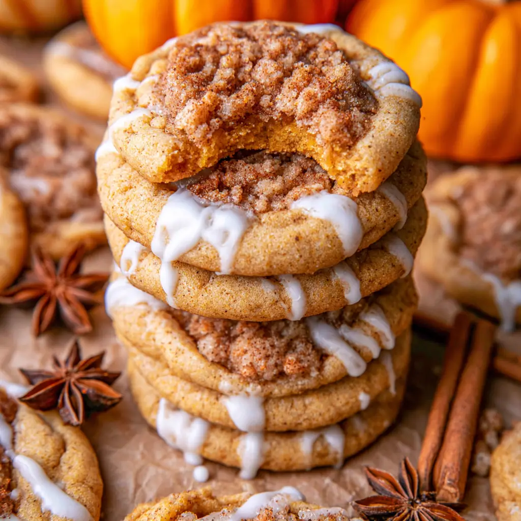 Pumpkin Coffee Cake Cookies With Buttery Streusel 5 Pumpkin Coffee Cake Cookies