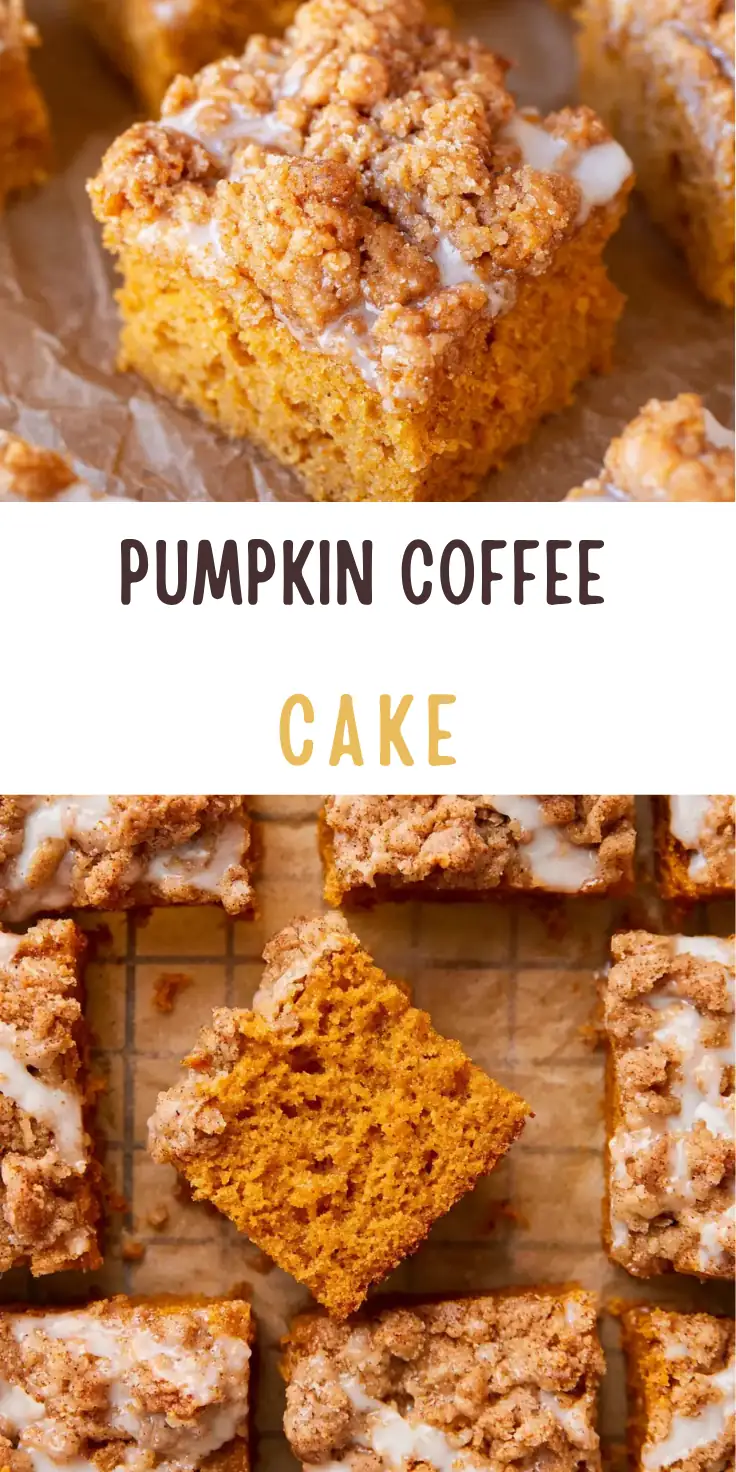 Pumpkin Coffee Cake with Cinnamon Streusel and Vanilla Icing 6 Pumpkin Coffee Cake